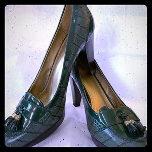 Joan & David Green, Leather, Croc Heels 10.5